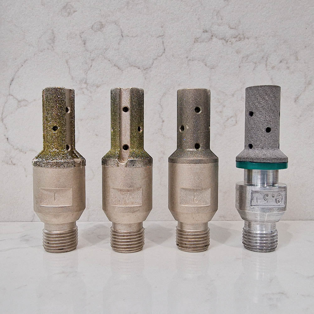 Top Bevel 5mm Polishing Fingerbit 20mm dia Set - Sintered Materials